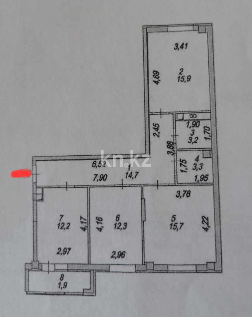 Продажа 4-комнатной квартиры, 93 м² в Астане - фото 9