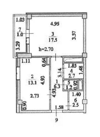 Продажа 2-комнатной квартиры, 44.3 м² - Продажа квартир в Астане - страница 76 фото 7 из 7