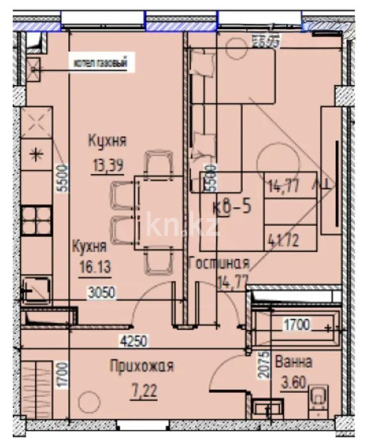 Продажа 1-комнатной квартиры, 42 м² - Продажа квартир в новостройках Алматы - страница 8 фото 1 из 1