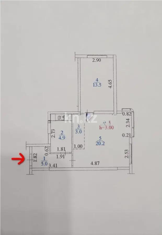 Продажа 2-комнатной квартиры, 46.6 м², ул. Розыбакиева, дом  156 - Продажа  двухкомнатных квартир в Алматы с фото фото 3 из 3