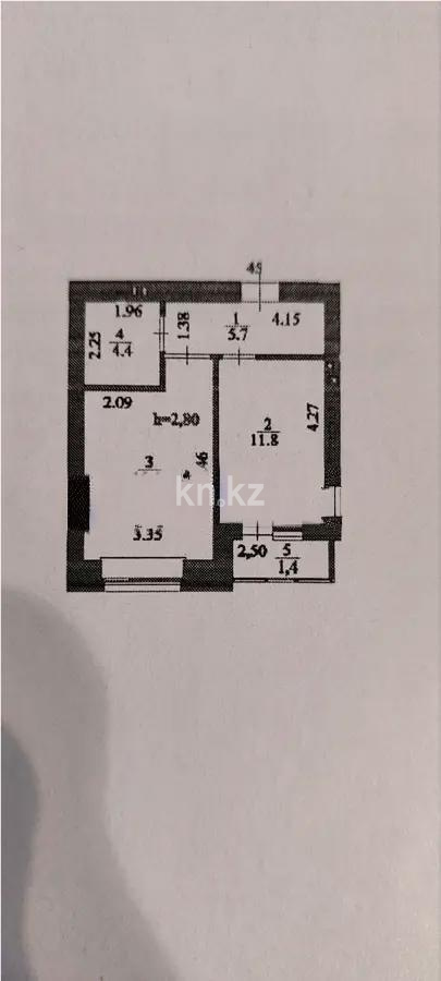 Продажа 1-комнатной квартиры, 40 м² в Астане