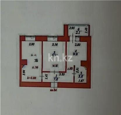 Продажа 2-комнатной квартиры, 54 м² в Астане