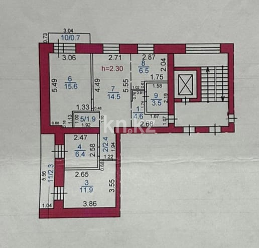 Продажа 4-комнатной квартиры, 70.3 м² в Караганде - фото 23