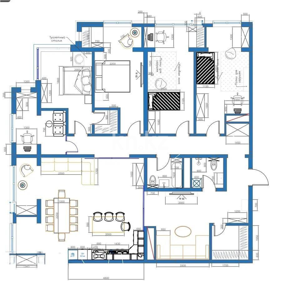 Продажа 7-комнатной квартиры, 192 м² - Продажа пятикомнатных и более квартир в Алматы фото 5 из 5