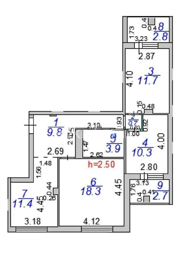 Продажа 3-комнатной квартиры, 72 м² в Караганде - фото 6
