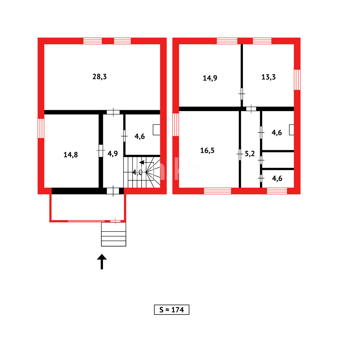 Продажа 4-комнатного дома, 370 м² в Темиртау - фото 22