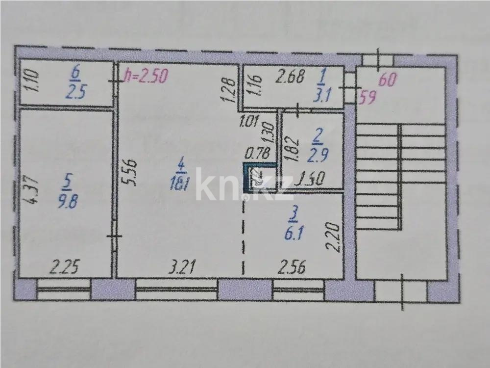 Продажа 2-комнатной квартиры, 43 м² в Темиртау - фото 4