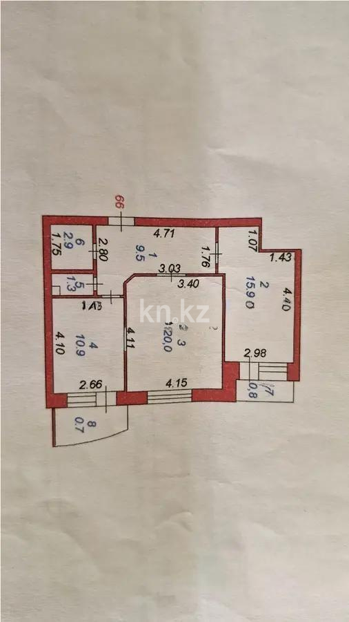 Продажа 2-комнатной квартиры, 62 м², ул. Павлова, дом  29 - Продажа квартир в Астане фото 1 из 1