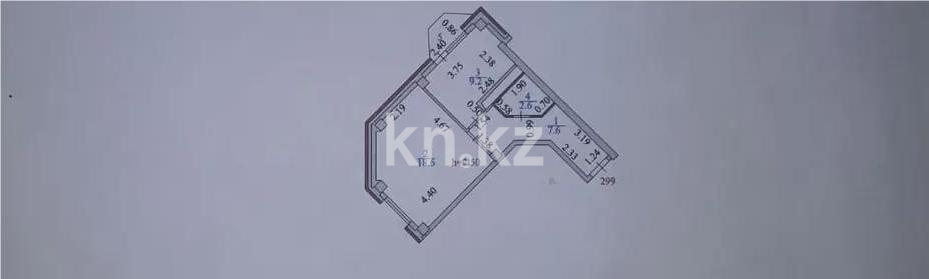 Продажа 1-комнатной квартиры, 38 м², ул. Рыскулбекова, дом  16/3 в Астане