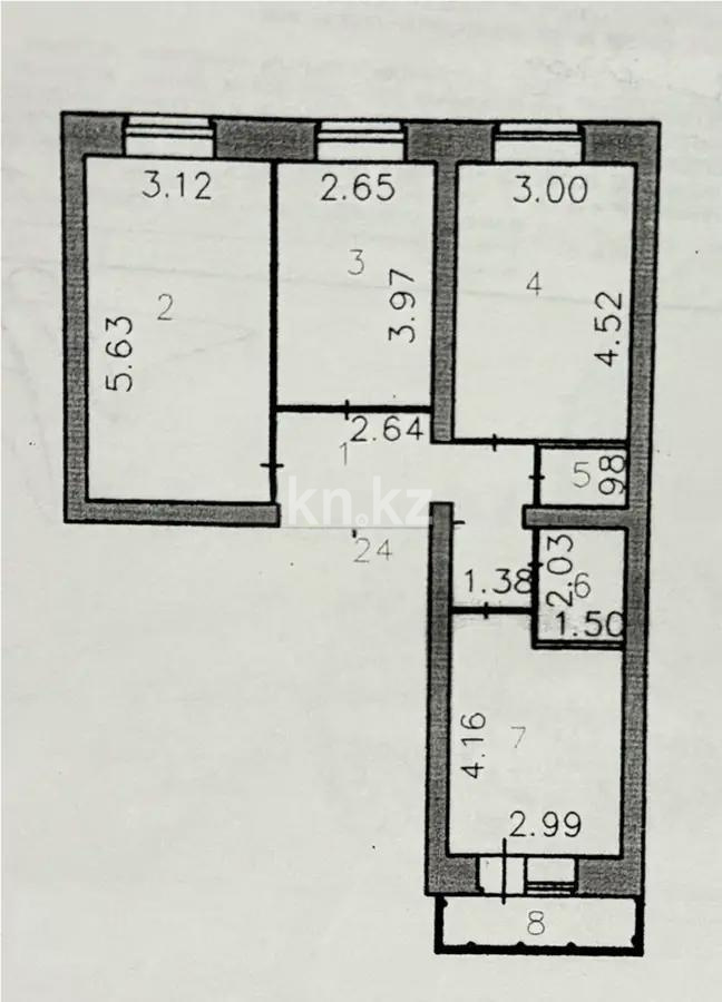 Продажа 3-комнатной квартиры, 65.8 м² - Продажа квартир от собственников в Астане - страница 14 фото 6 из 6