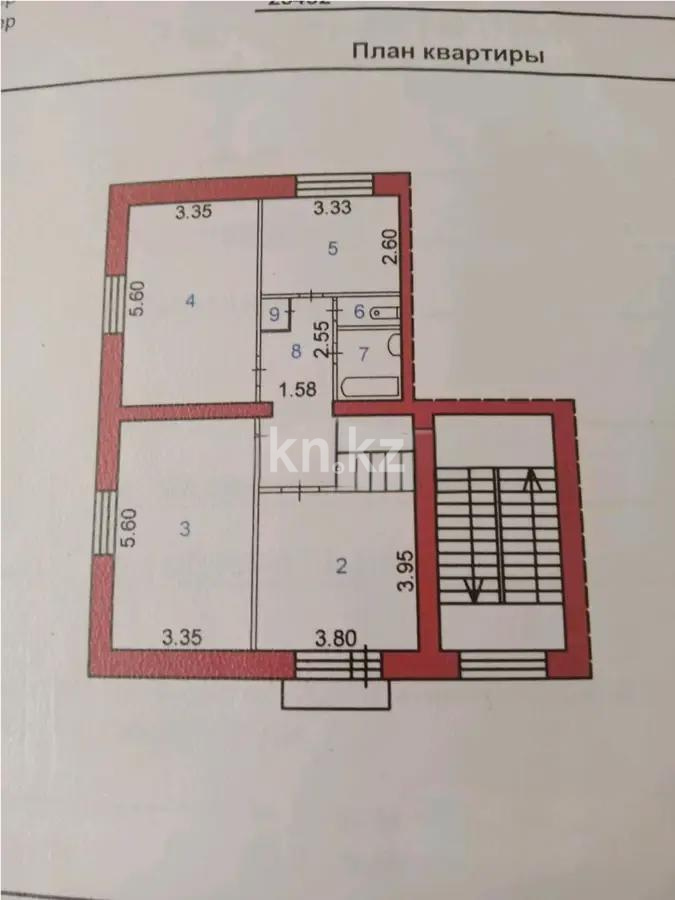 Продажа 3-комнатной квартиры, 75 м², ул. Медицинская, дом  60 - Продажа квартир в Караганде фото 1 из 1