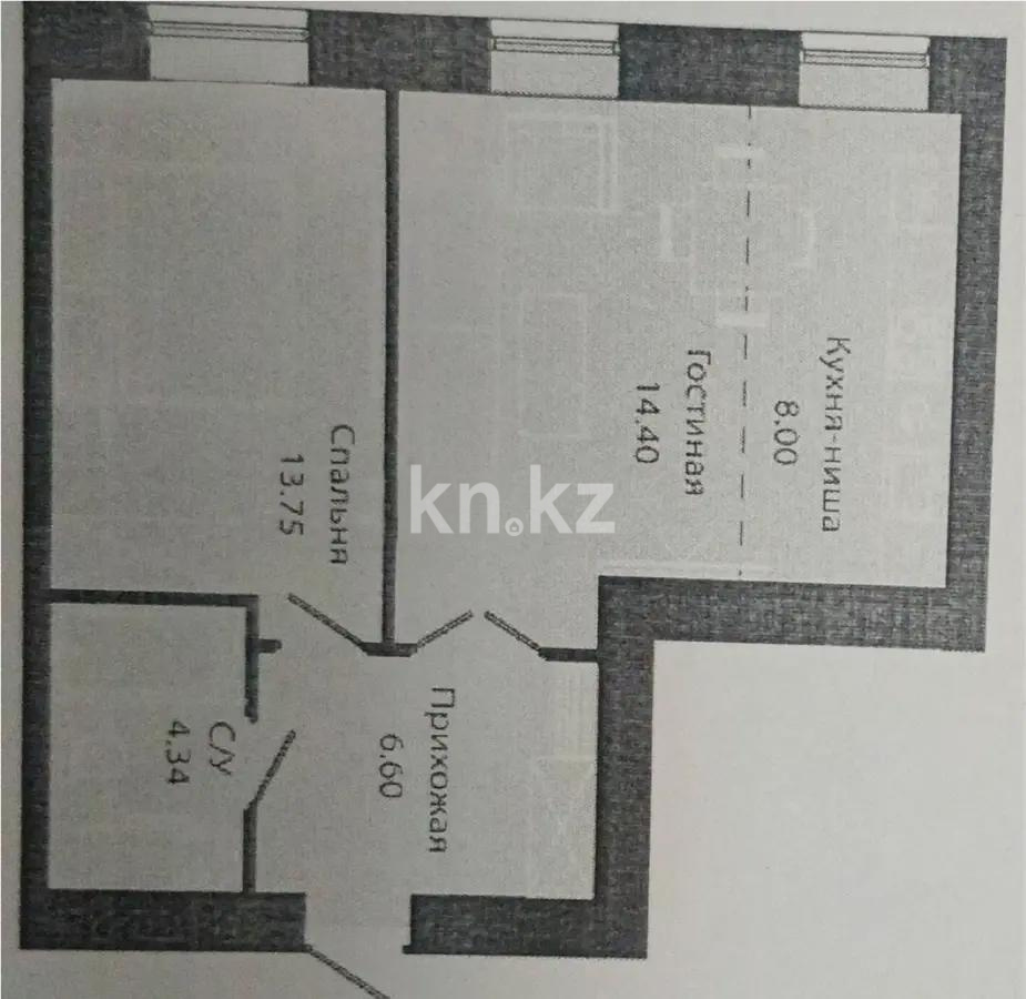 Продажа 2-комнатной квартиры, 48 м², ул. Е-34, дом  4 - Продажа квартир в новостройках Астаны без посредников с фото фото 1 из 1