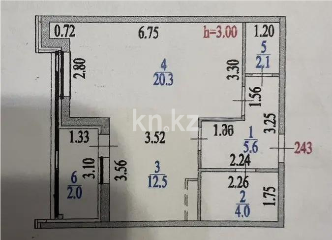 Продажа 1-комнатной квартиры, 46 м² в Астане - фото 6
