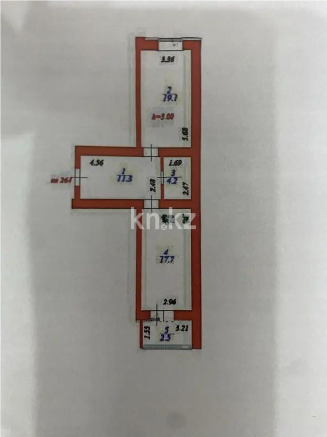 Продажа 2-комнатной квартиры, 52.8 м², ул. Айтматова, дом  45 стр - Продажа квартир в Астане без посредников с фото фото 1 из 1