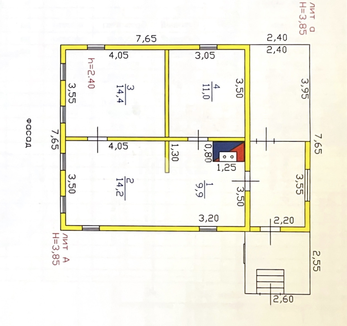Продажа 3-комнатного дома, 66 м², ул. Кубинская, дом  25 - Продажа домов, коттеджей в Усть-Каменогорске фото 17 из 18