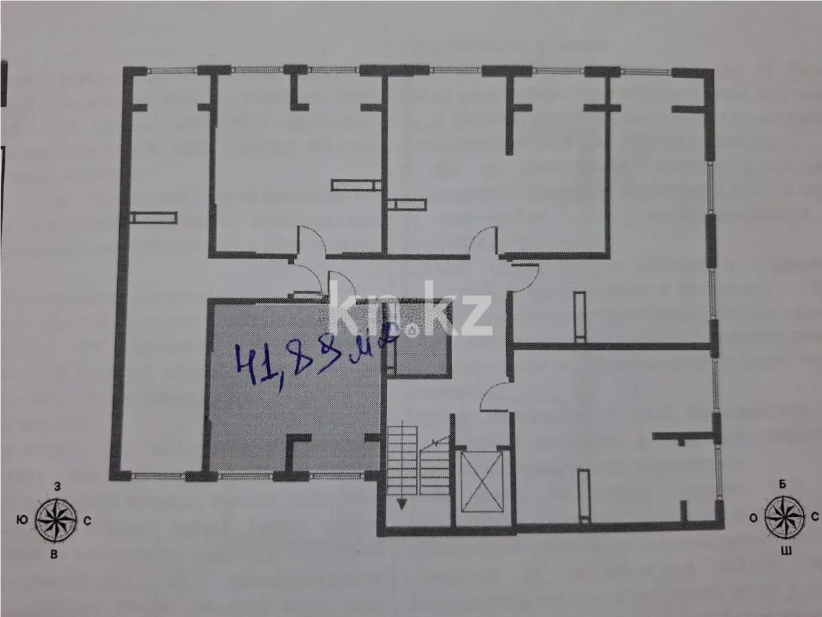 Продажа 1-комнатной квартиры, 41.89 м², ул. Бурундайская, дом  91а - Продажа  однокомнатных квартир в Алматы без посредников с фото фото 1 из 1