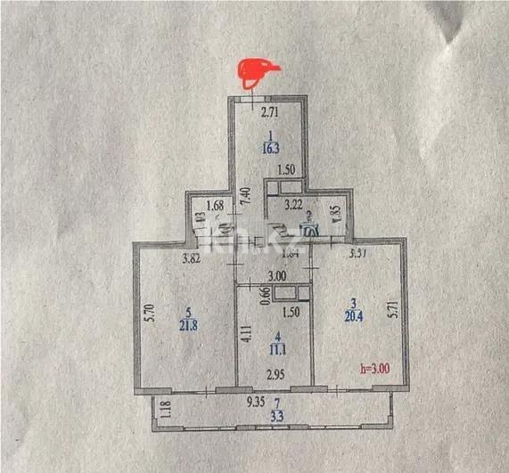 Продажа 2-комнатной квартиры, 82 м², ул. Серкебаева, дом  21 - Продажа  двухкомнатных квартир в новостройках Астаны фото 1 из 1
