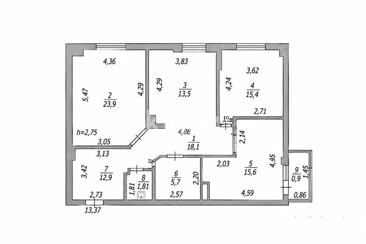 Продажа 3-комнатной квартиры, 94 м² в Астане - фото 7