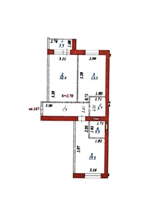Продажа 2-комнатной квартиры, 63 м² - Продажа двухкомнатных квартир в кирпичном доме в Астане - страница 9 фото 1 из 1