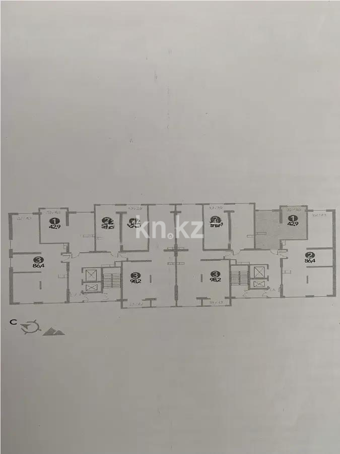 Продажа 2-комнатной квартиры, 43 м² - Продажа квартир от собственников в Алматы - страница 7 фото 1 из 1