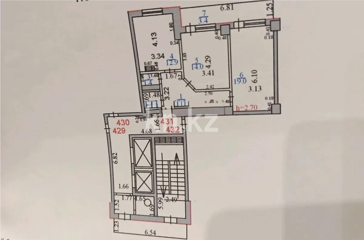 Продажа 2-комнатной квартиры, 65 м² в Караганде - фото 18