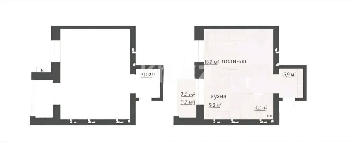 Продажа 1-комнатной квартиры, 39 м² - Продажа квартир от собственников в Караганде - страница 52 фото 3 из 4