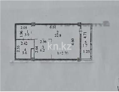 Продажа 1-комнатной квартиры, 40.2 м² - Продажа однокомнатных квартир в р-не Нура Астаны - страница 2 фото 1 из 1