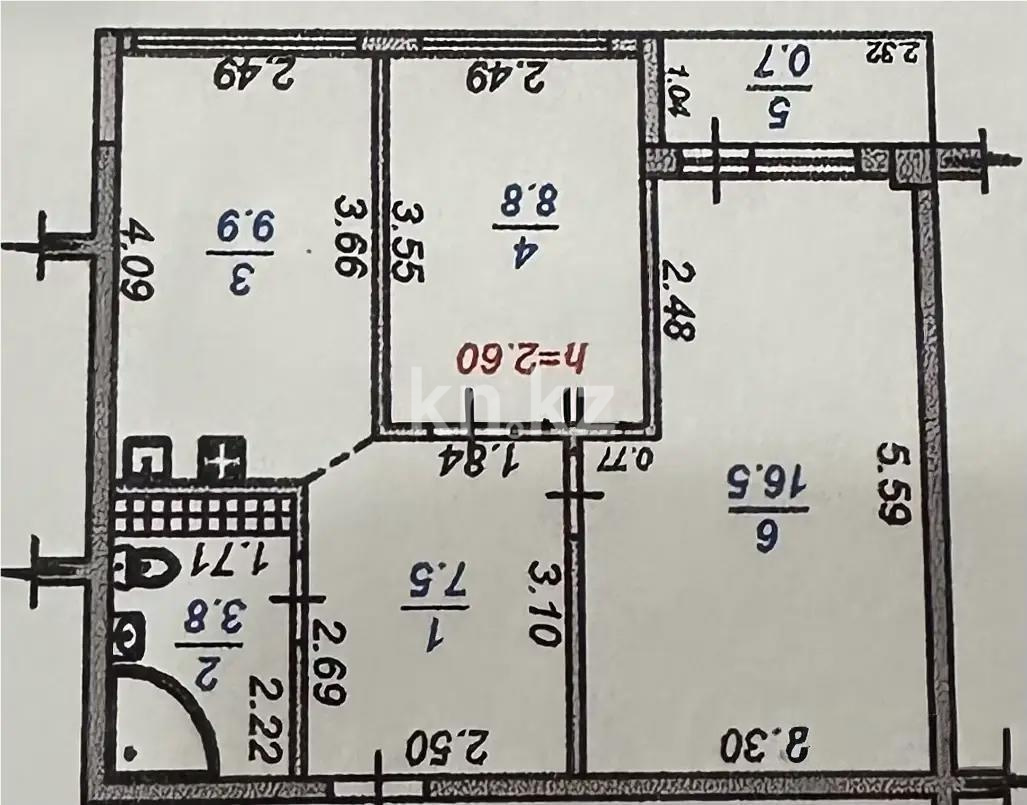 Продажа 2-комнатной квартиры, 51 м² в Алматы - фото 8