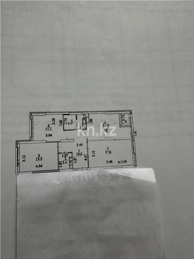 Продажа 3-комнатной квартиры, 72.3 м², пр. Туран, дом  43/6 - Продажа квартир в Казахстане фото 1 из 3