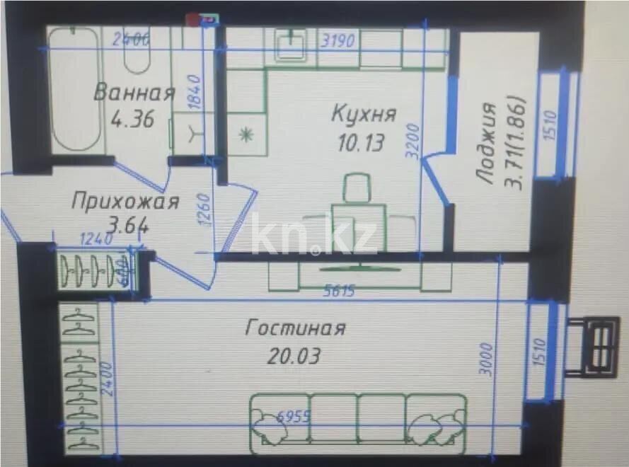 Продажа 1-комнатной квартиры, 42 м² в Астане - фото 4