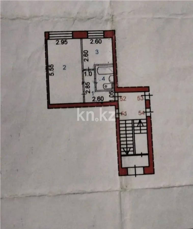 Продажа 1-комнатной квартиры, 30 м², мкр-н 21, дом  25 - Продажа  однокомнатных квартир в Караганде фото 5 из 5