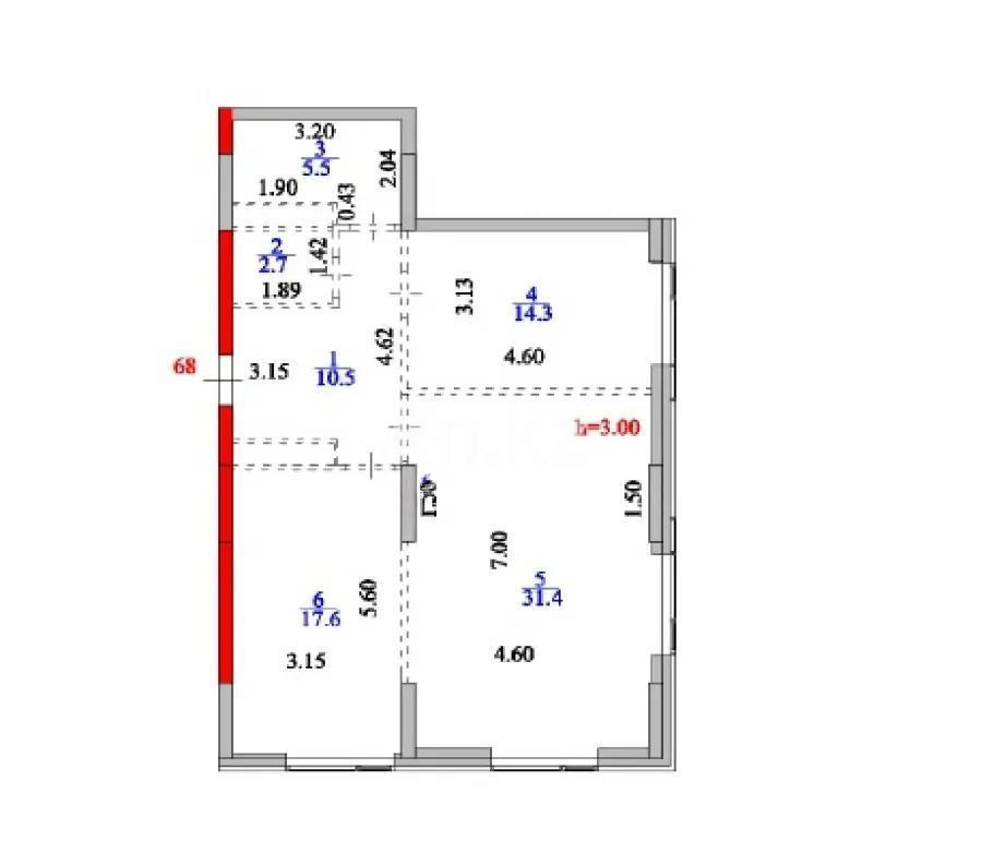 Продажа 2-комнатной квартиры, 82 м² - Продажа двухкомнатных квартир от собственников в Астане фото 3 из 3
