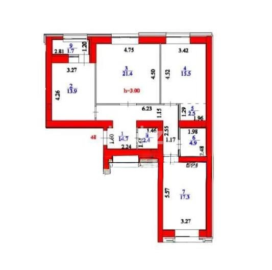 Продажа 3-комнатной квартиры, 94 м² - Продажа квартир в новостройках Астаны фото 1 из 1