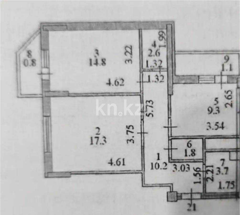 Продажа 2-комнатной квартиры, 60 м², ул. Айнакол в Астане - фото 7
