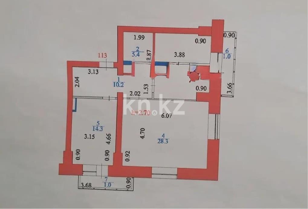Продажа 2-комнатной квартиры, 77 м² в Астане - фото 2