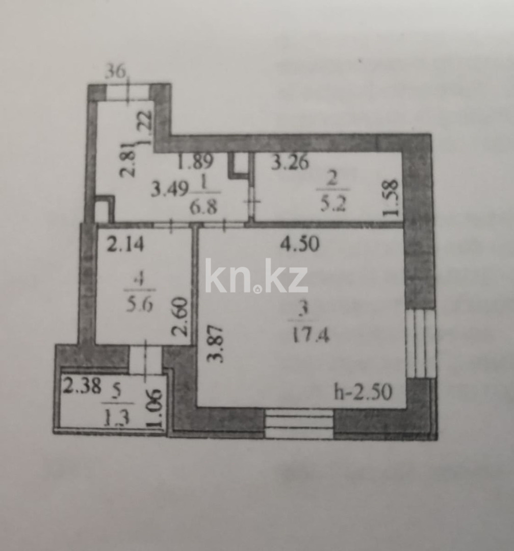 Продажа 1-комнатной квартиры, 36.3 м² в Астане - фото 14