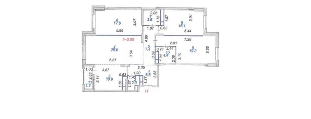 Продажа 4-комнатной квартиры, 112.4 м², ул. Тыныбаева, дом  7 - Продажа квартир в Астане фото 1 из 1