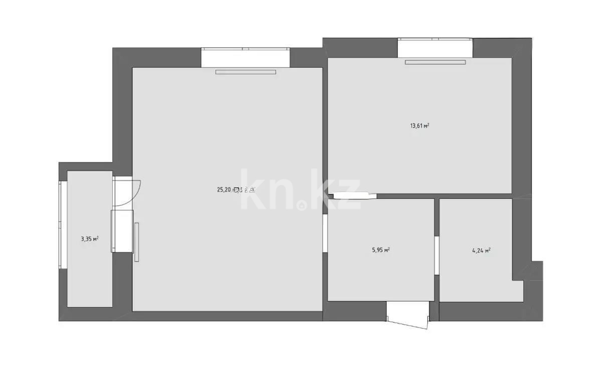Продажа 2-комнатной квартиры, 52 м², пр. Туран, дом  55/8 - Продажа квартир в новостройках Астаны без посредников с фото фото 1 из 1