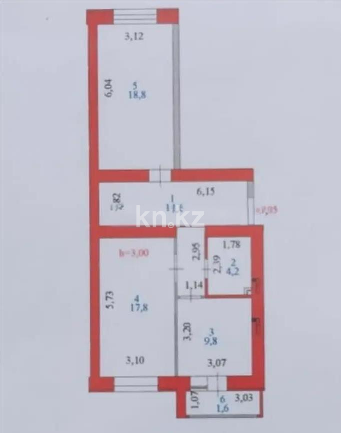 Продажа 2-комнатной квартиры, 66.8 м² - Продажа квартир в Казахстане - страница 17 фото 5 из 5