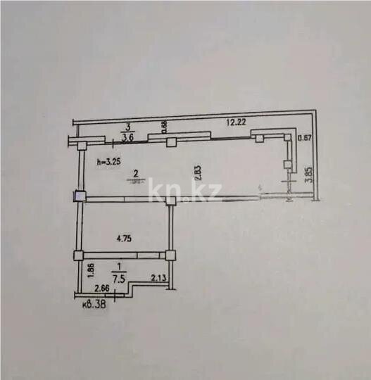 Продажа 1-комнатной квартиры, 58 м² в Алматы - фото 2