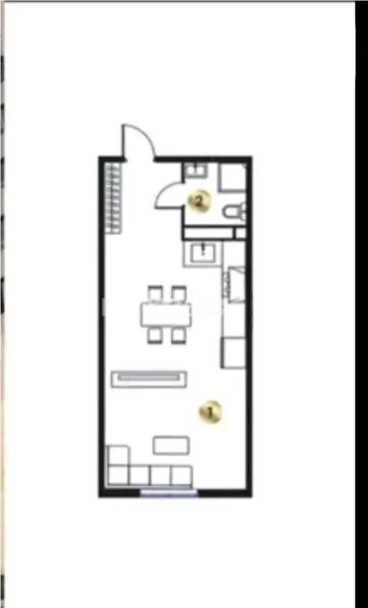 Продажа 1-комнатной квартиры, 42 м² в Алматы