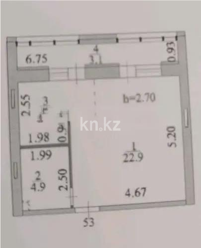 Продажа 1-комнатной квартиры, 37.6 м² - Продажа офисных и торговых помещений в Петропавловске фото 1 из 1