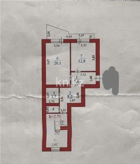 Продажа 2-комнатной квартиры, 65.4 м² в Астане