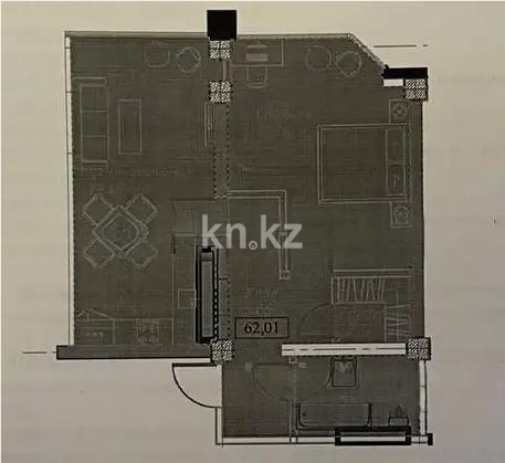 Продажа 2-комнатной квартиры, 62 м² в Алматы - фото 3