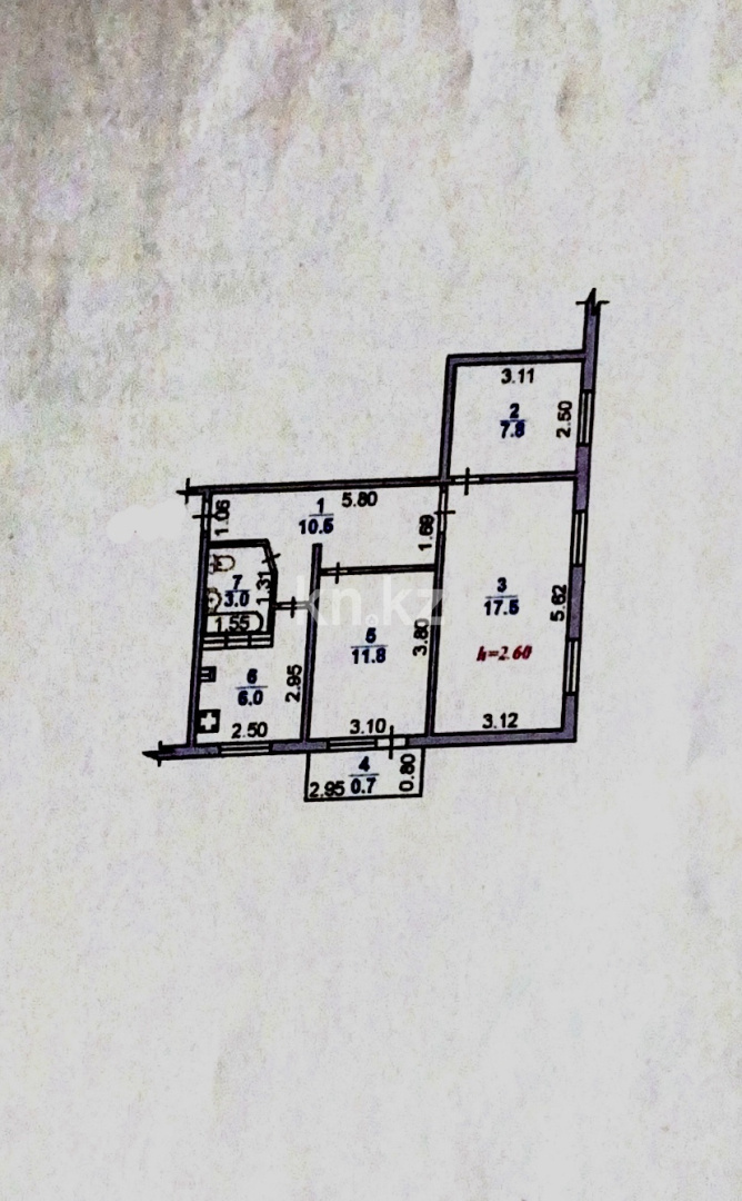 Продажа 3-комнатной квартиры, 57 м² - Продажа  трехкомнатных квартир в Алматы фото 15 из 15