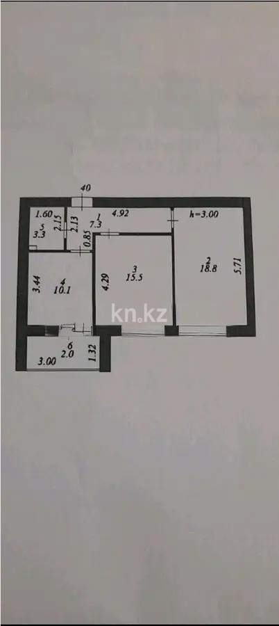 Продажа 2-комнатной квартиры, 58 м² - Продажа квартир в Казахстане - страница 3 фото 1 из 1