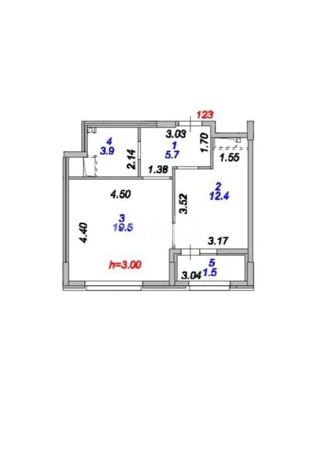 Продажа 1-комнатной квартиры, 43 м², пр. Туран, дом  39 стр - Продажа квартир в Казахстане фото 1 из 1