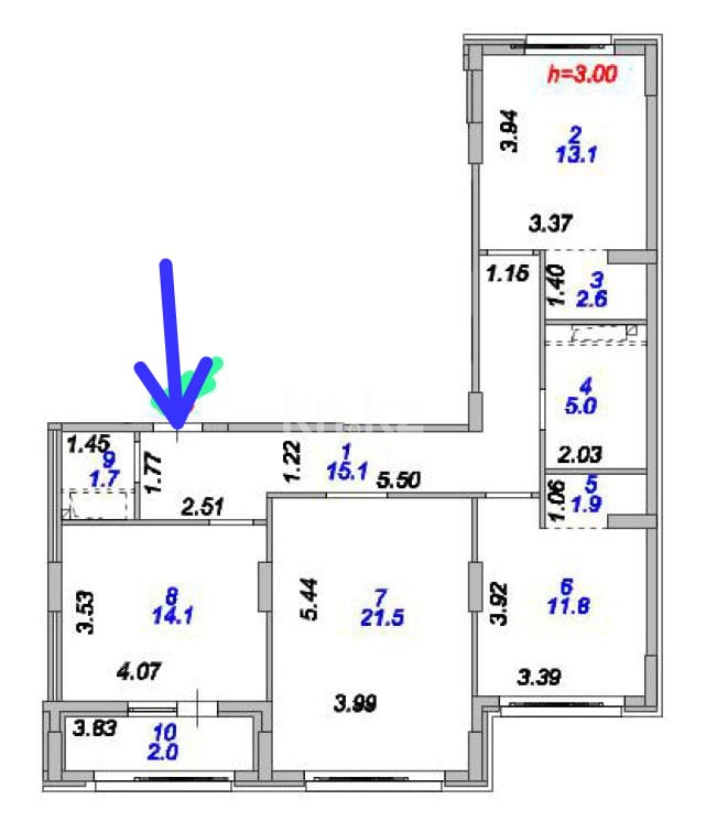 Продажа 3-комнатной квартиры, 89 м² в Астане - фото 13