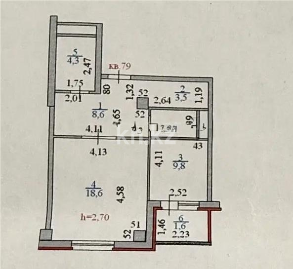 Продажа 1-комнатной квартиры, 46.4 м² - Продажа квартир в Казахстане - страница 32 фото 4 из 4