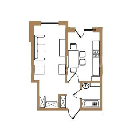 Продажа 1-комнатной квартиры, 38 м², ул. Байге, дом  12а/1 в Алматы
